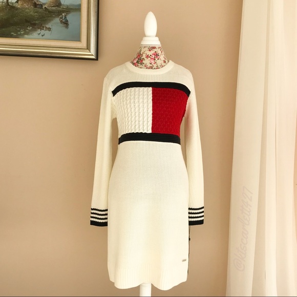 Tommy Hilfiger Dresses & Skirts - Tommy Hilfiger Big Logo Sweater Dress